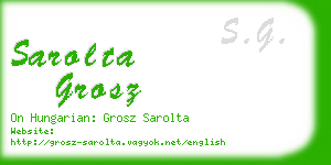 sarolta grosz business card